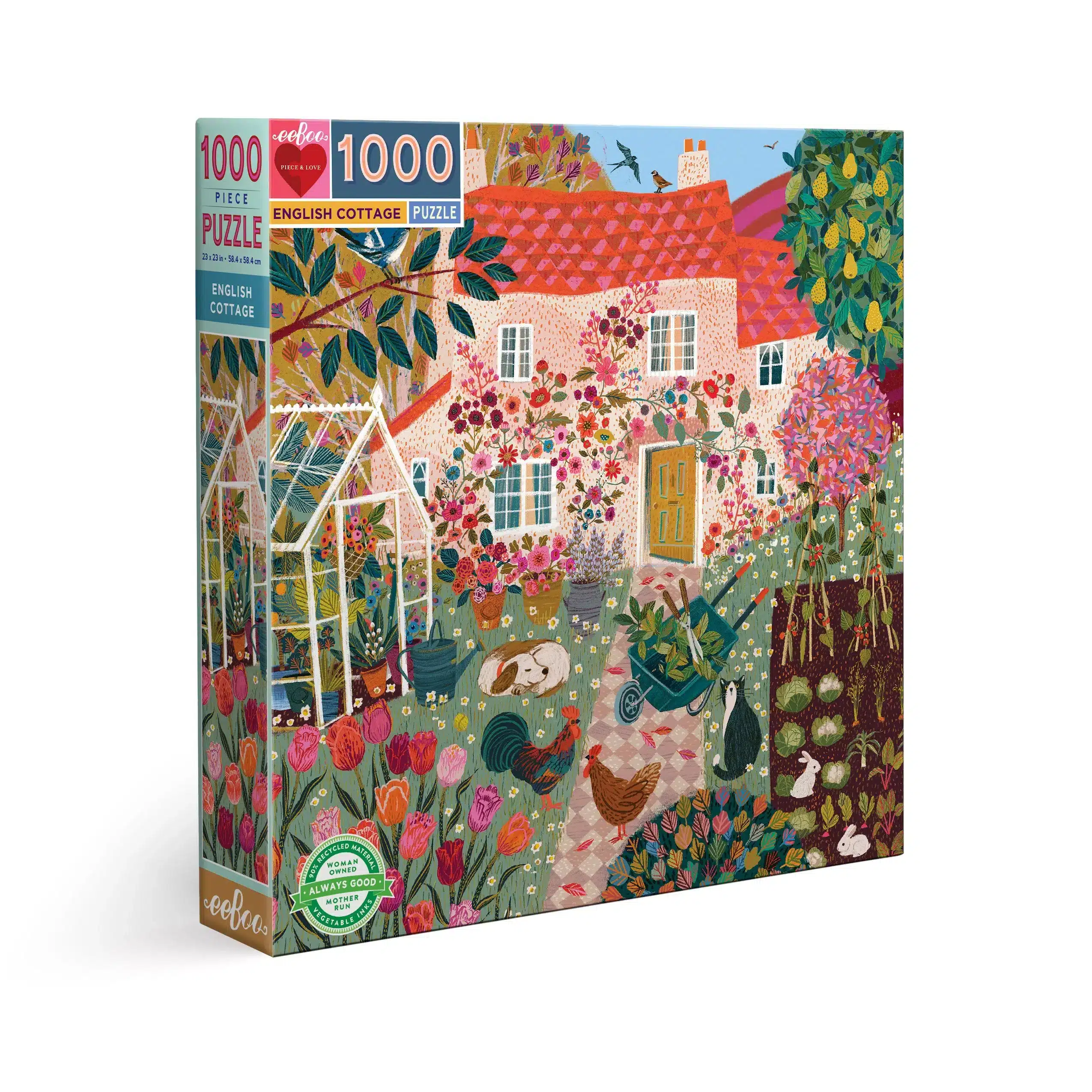 Puzzle English Cottage - Eeboo - 1000 piรจces