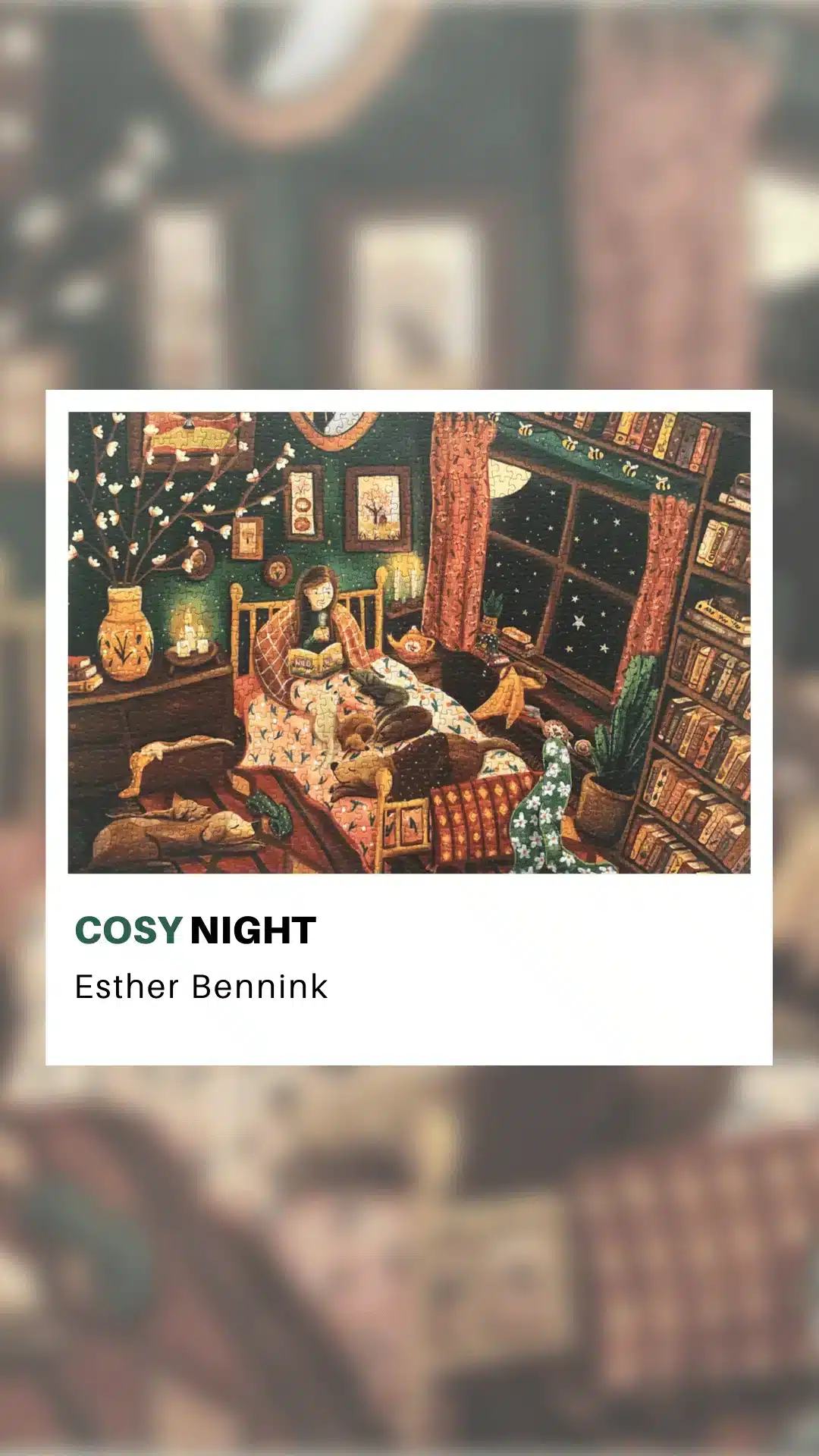 puzzle 1000 pièces cosy night esther bennink puzzle 1000 pièces cosy night esther bennink