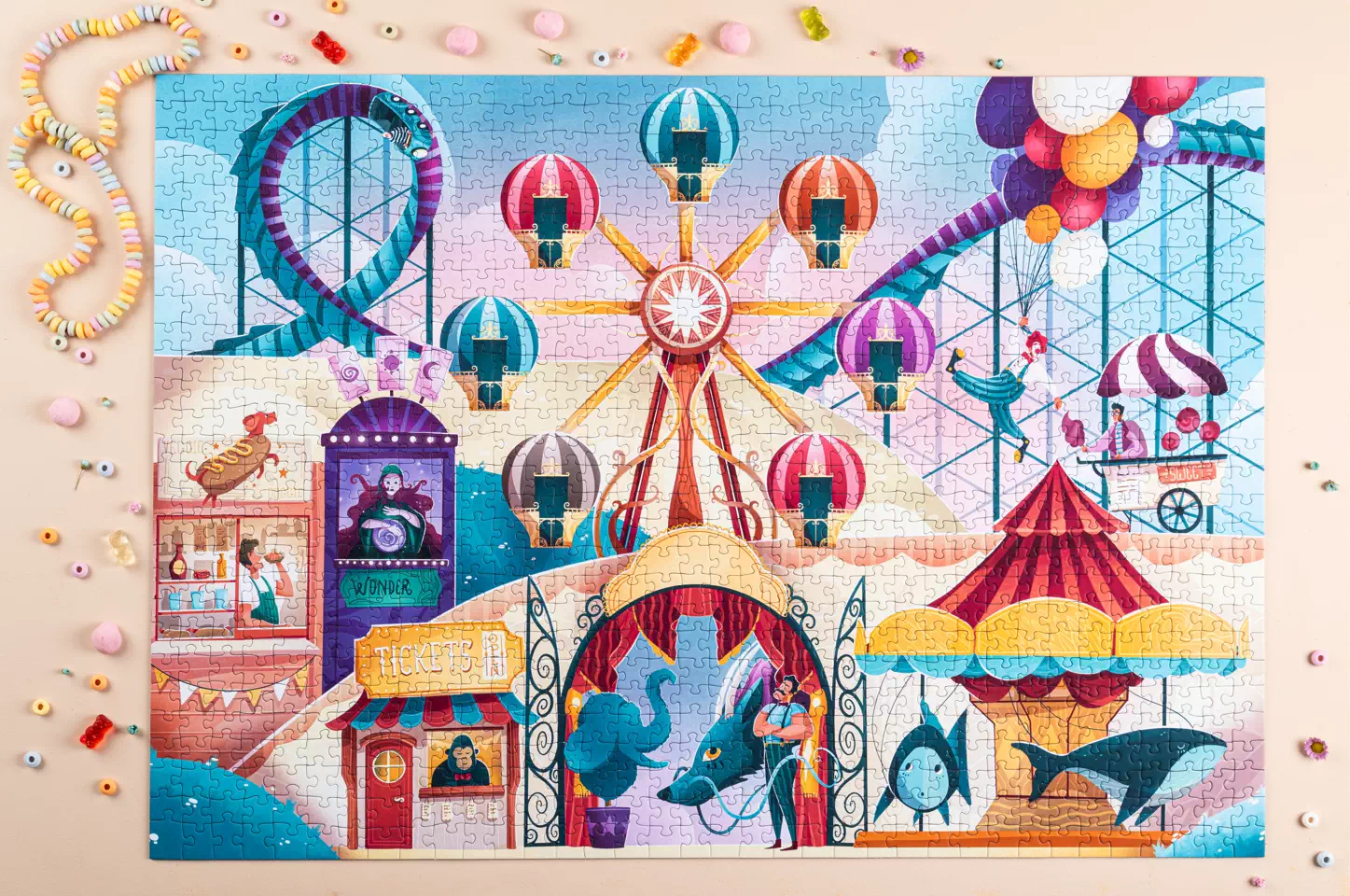 puzzle sucre et frisson les éditions heol 1000 pièces