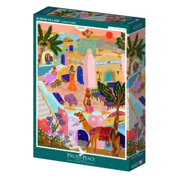 puzzle Nubian Village pieces & peace 1000 piรจces