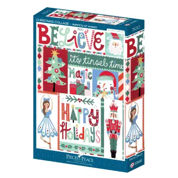 puzzle christmas collage pieces & peace 500 piรจces