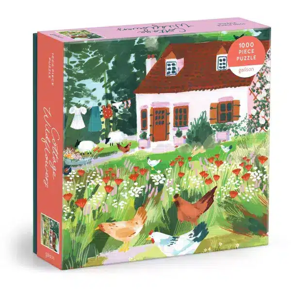 puzzle cottage wildflowers de galison de 1000 piรจces