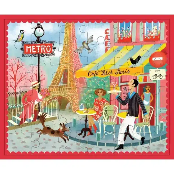 puzzle cafรฉ paris de eeboo de 36 piรจces