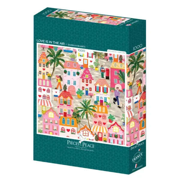 puzzle Love is in the Air de pieces and peace de 1000 piรจces