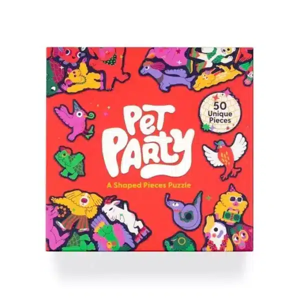 Puzzle Pet Party de Laurence King de 50 piรจces