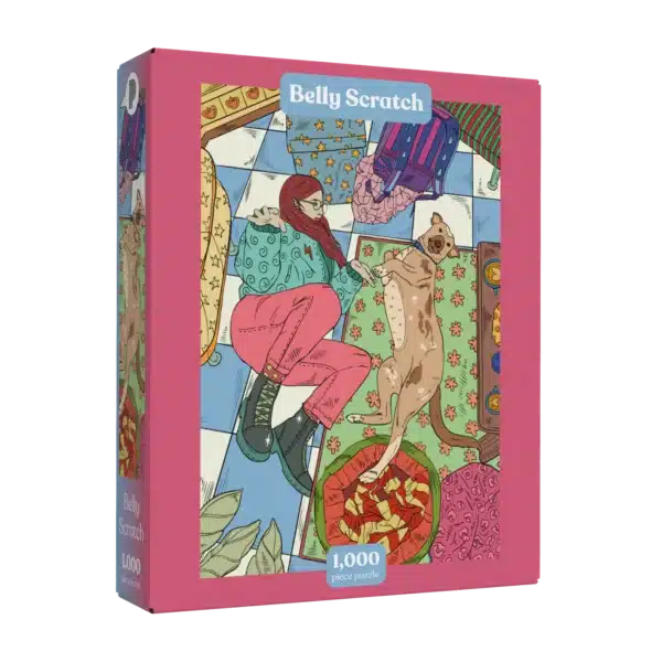 puzzle belly scratch de puzzledly de 1000 piรจces, puzzle illustrรฉ