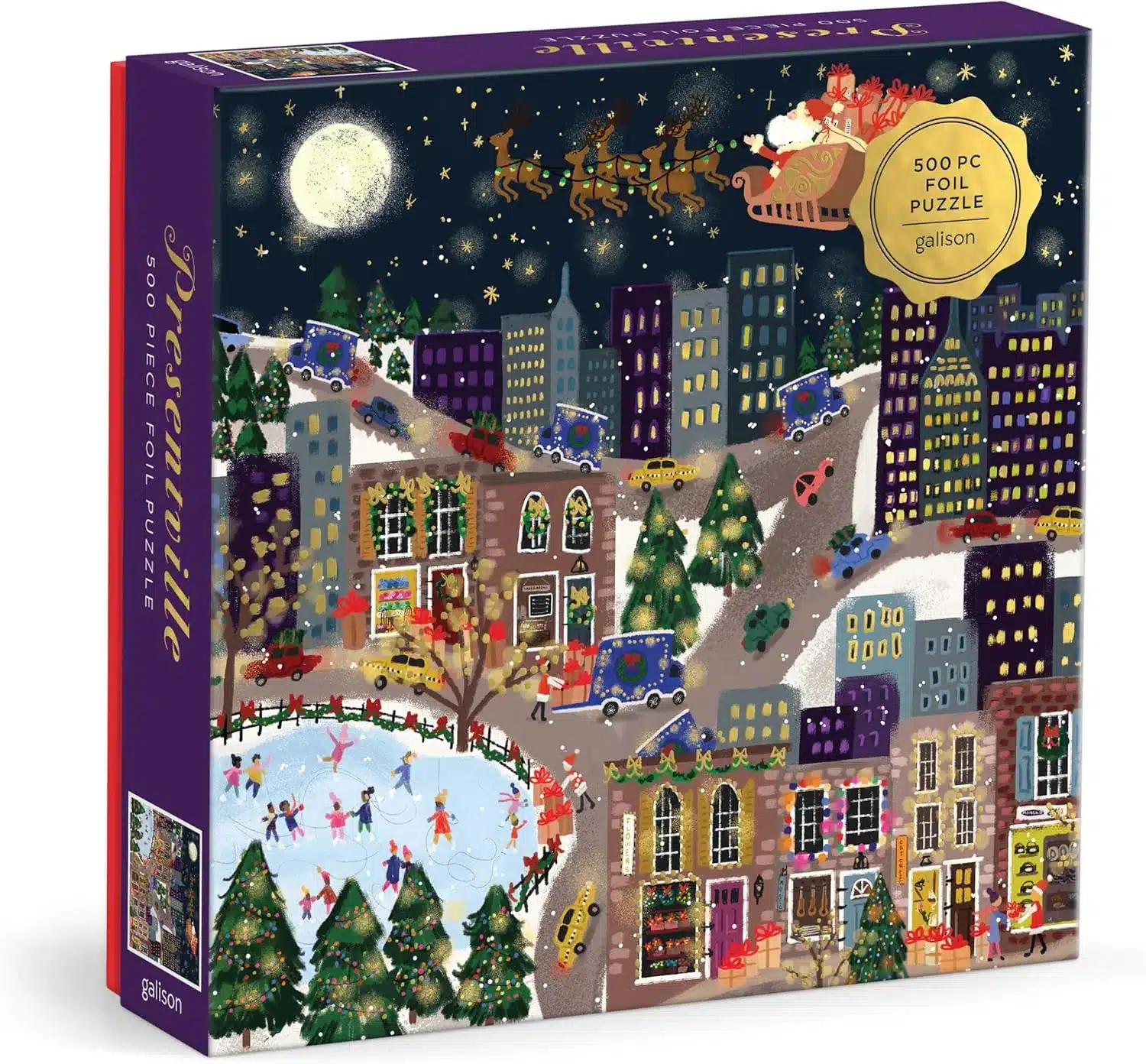 puzzle presentville de galison de 500 pièces, puzzle de Noël