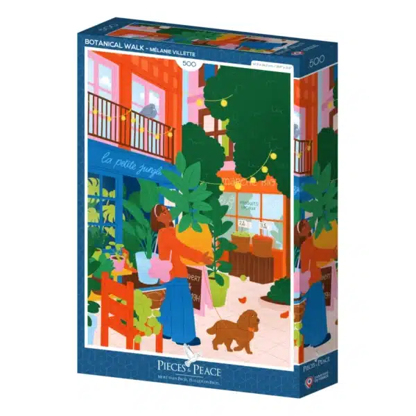 puzzle Botanical Walk de pieces & peace de 500 pieces, puzzle nature illustrรฉ, puzzle adulte