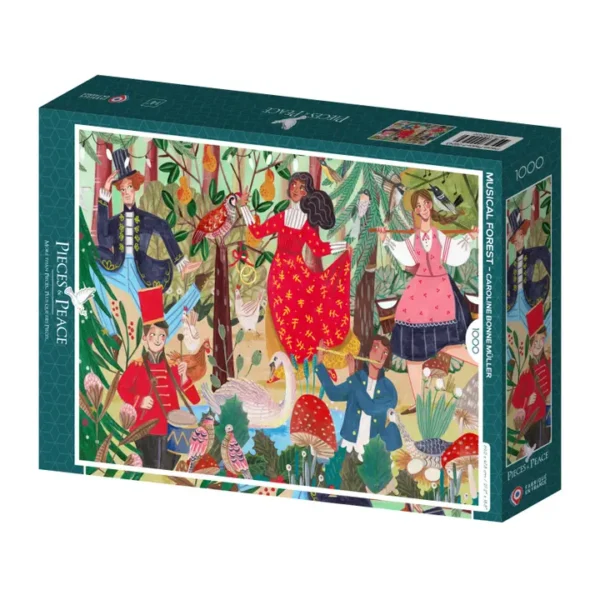 puzzle musical forest de pieces & peace de 1000 piรจces.