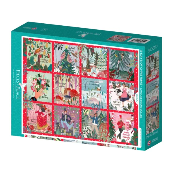 puzzle 12 days of christmas de pieces & peace de 2000 piรจces
