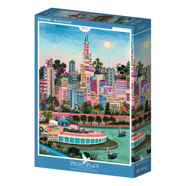 Puzzle Chicago de Pieces & Peace de 1500 piรจces