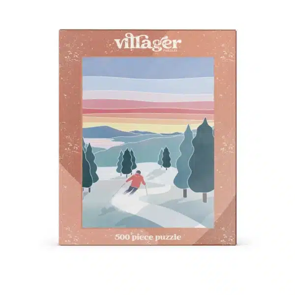 puzzle sunset ski de villager de 500 piรจces