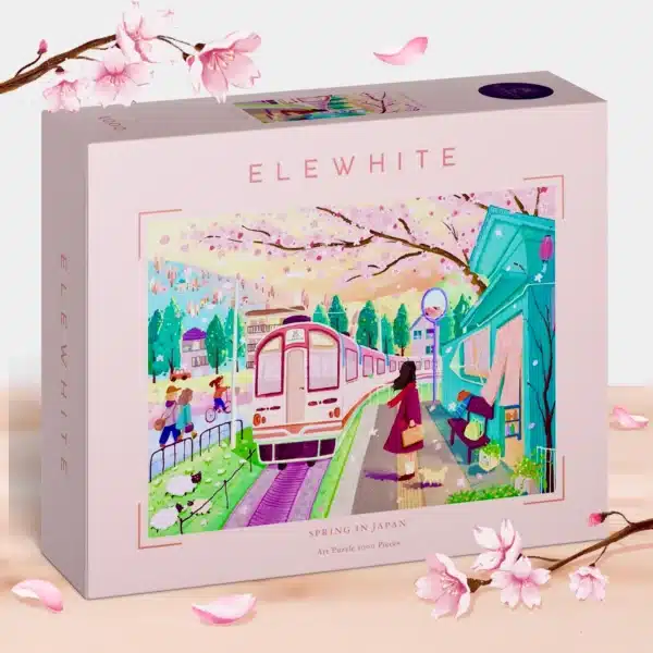 Puzzle Spring In Japan Elewhite 1000 piรจces