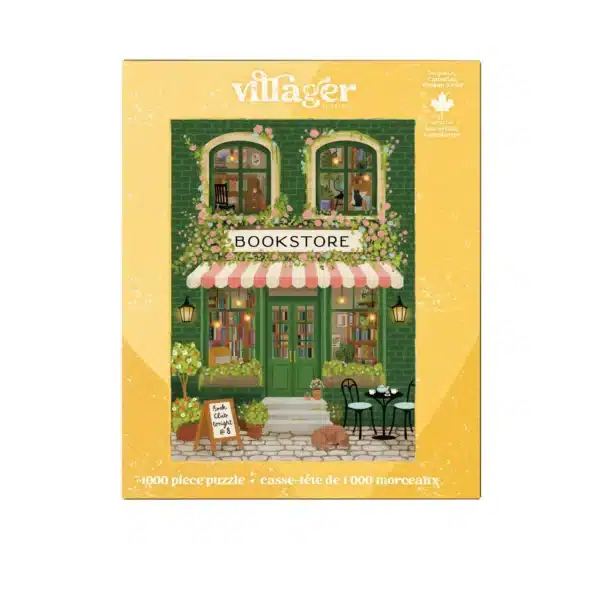 puzzle emerald bookstore de villager de 1000 pièces