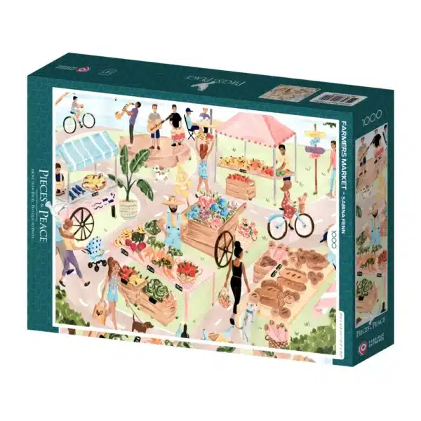 puzzle farmers market de pieces & peace de 1000 piรจces