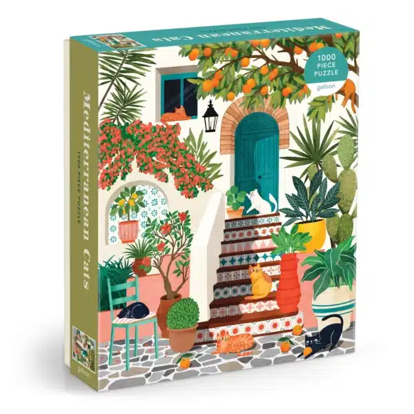 puzzle galison Mediterranean Cats 1000 Pieces