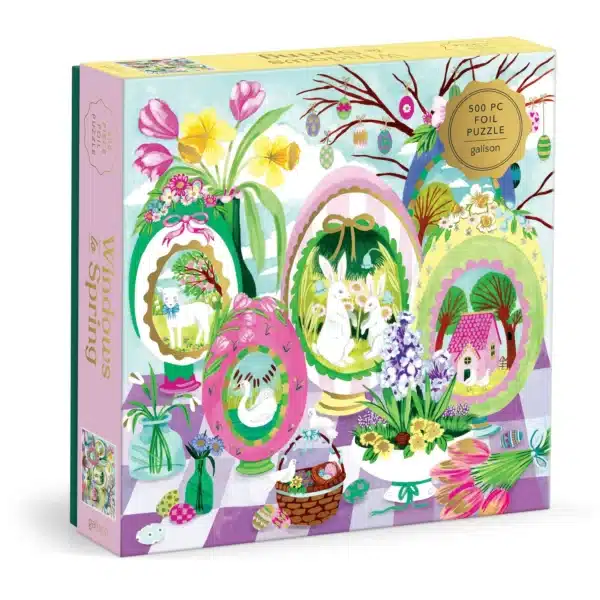 puzzle galison foil Windows To Spring 500 pieces