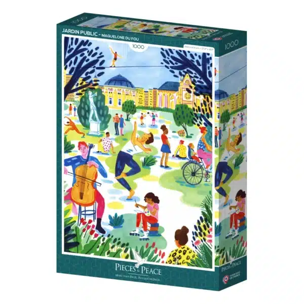 puzzle jardin public de pieces & peace de 1000 piรจces