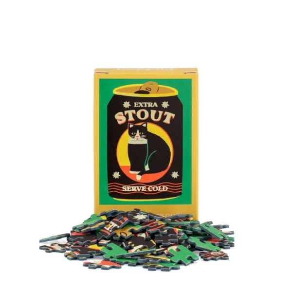 Mini puzzle Extra Stout Cat - Happily - 99 piรจces