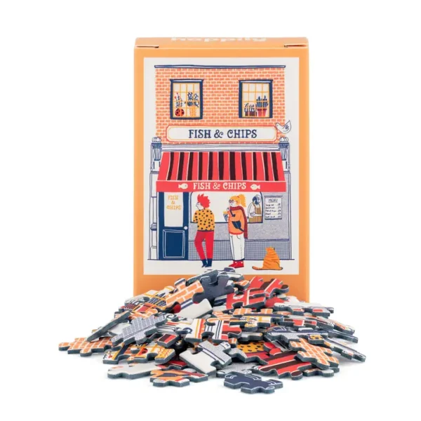 Mini puzzle Fish & Chips โ Happily โ 99 piรจces