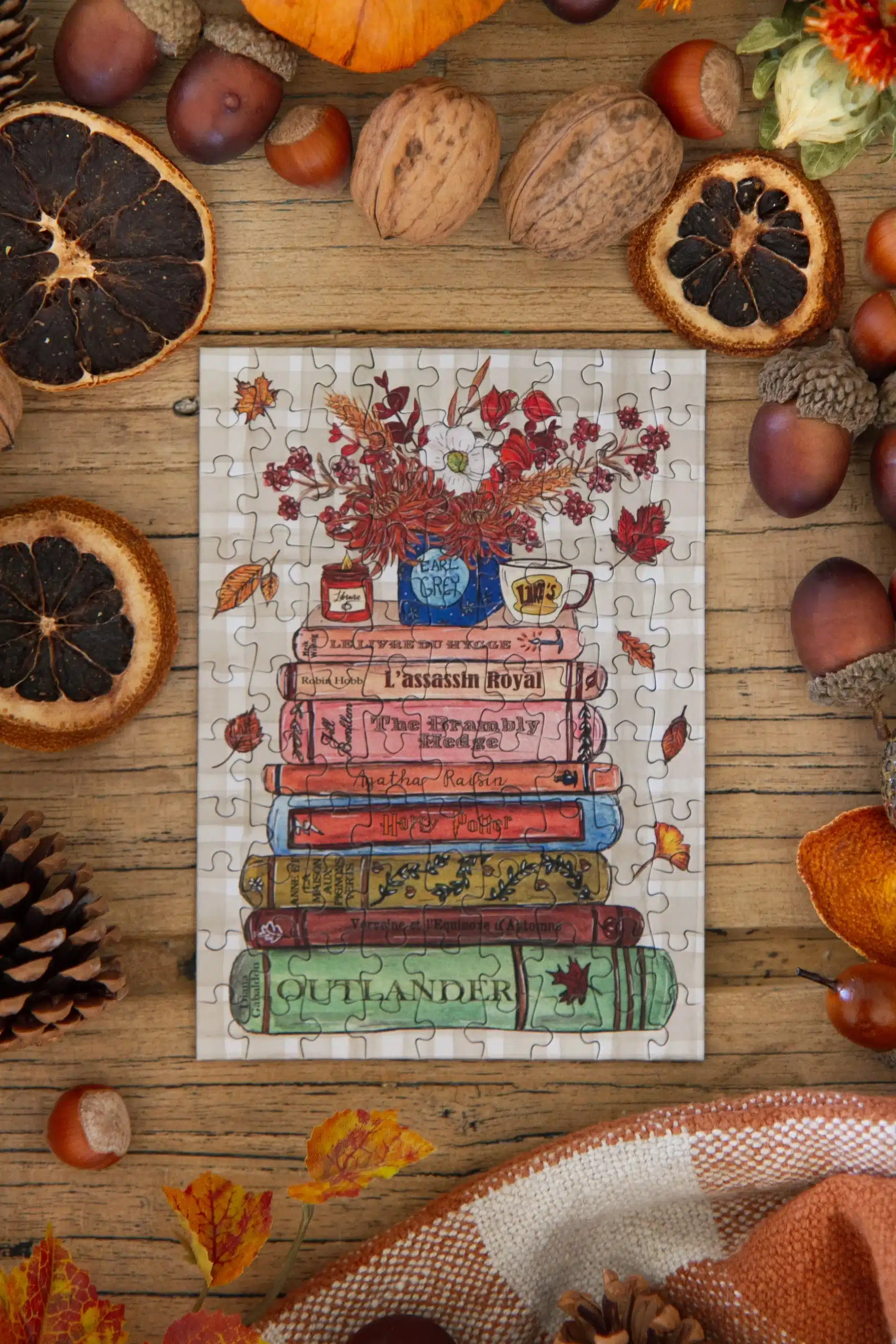 Mini puzzle Livres d'Automne - Caro from Woodland - 99 pièces