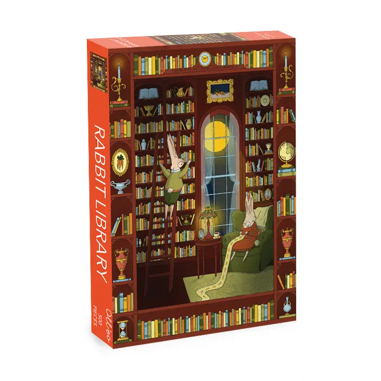 Puzzle Rabbit Library - Oll'eo - 500 pièces