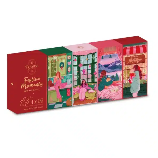 Mini Puzzles Festive Moments - Reverie Puzzle - Set 4x99 pièces