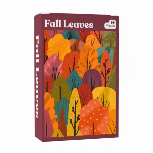 Mini puzzle Fall Leaves - Puzzledly - 99 pièces