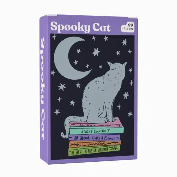 Mini puzzle Spooky Cat - Puzzledly - 99 pièces